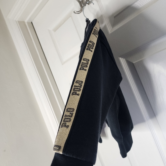 Polo Ralph Lauren Black Kids Sweatshirt Gold Trim 6 - Picture 13 of 14